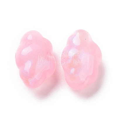 Opaque Acrylic Beads OACR-E014-17D-1