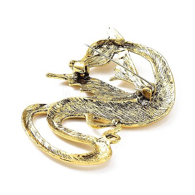 Dragon Brooch JEWB-K018-19AG-1