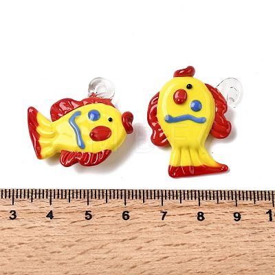 Handmade Lampwork Pendants LAMP-B035-01B-11-1