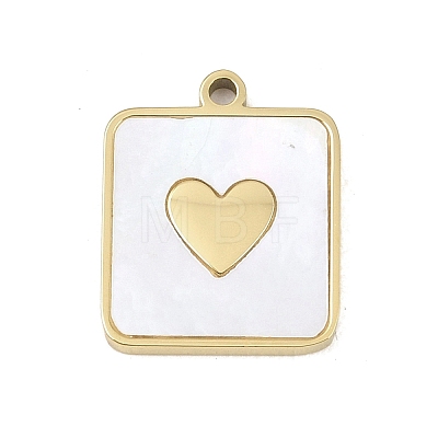 Natural White Shell Pendants STAS-K325-03G-1