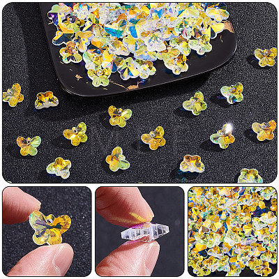 100Pcs Glass Charms GLAA-SP0001-66-1