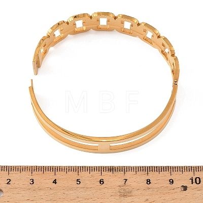 304 Stainless Steel Hinged Bangles for Women SA-C001-06A-G-1