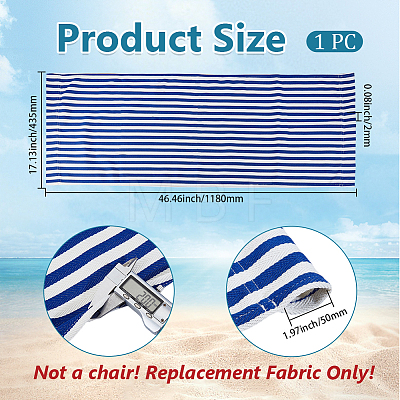 1Pc Stripe Polyester Chair Replacement Fabric AJEW-GF0014-50E-1