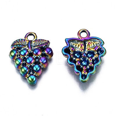 Rainbow Color Alloy Pendants PALLOY-S180-145-NR-1