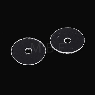 50Pcs Transparent PVC Insulating Gaskets PVC-T006-10mm-01-1