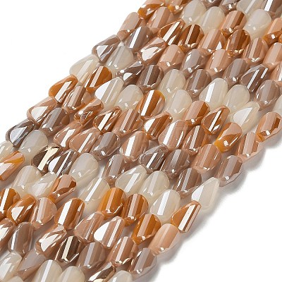 Electroplate Glass Beads Strands EGLA-P065-01A-03-1