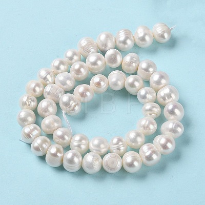 Natural Cultured Freshwater Pearl Beads Strands PEAR-E018-07-1