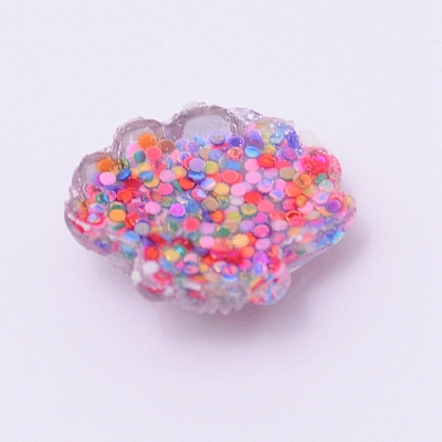 Transparent Flatback Resin Cabochons Accessories RESI-WH0009-82-1