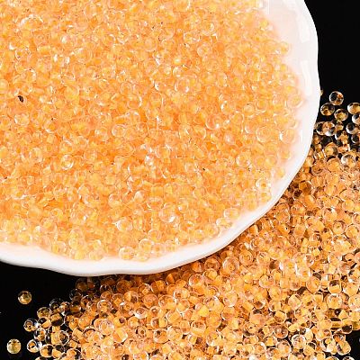 8/0 Inside Colours Transparent Glass Seed Beads X1-SEED-T007-06F-1