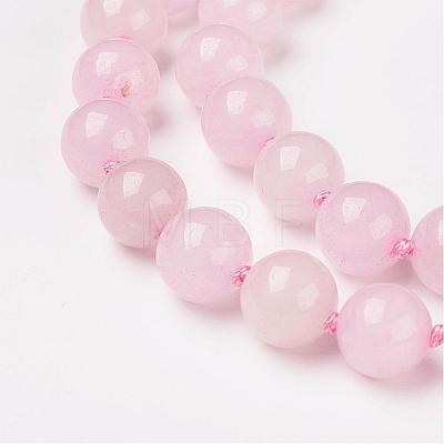 Natural Rose Quartz Beads Necklaces NJEW-F138-10mm-05-1