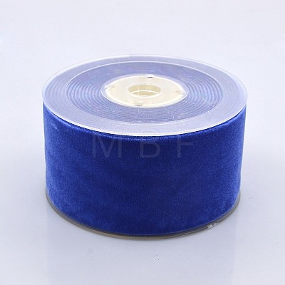 Polyester Velvet Ribbon for Gift Packing and Festival Decoration SRIB-M001-50mm-352-1