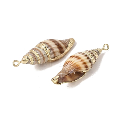 Brass & Natural Shell Pendants SH-CBA27C9-14-1