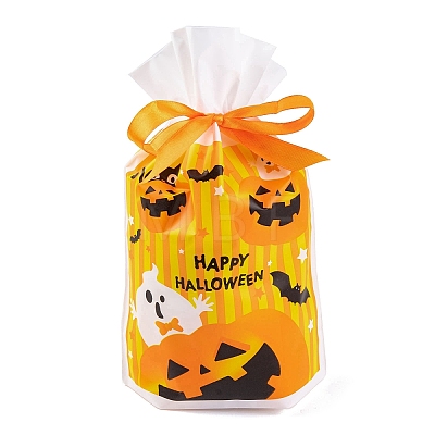 50Pcs Rectangle Halloween Candy Plastic Bags ABAG-U001-01E-1