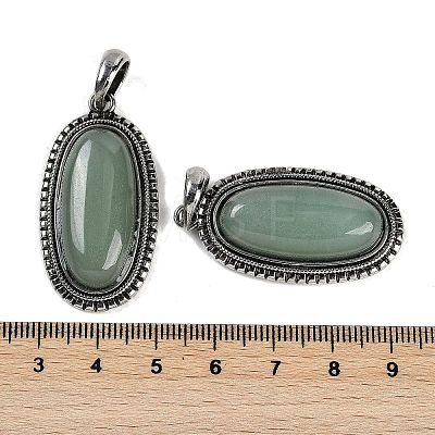 Natural Green Aventurine Pendants G-I370-07AS-05-1