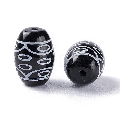 Tibetan Style dZi Beads TDZI-Z001-07-1