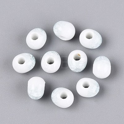 Handmade Crackle Porcelain Beads PORC-Q008-06A-01-1