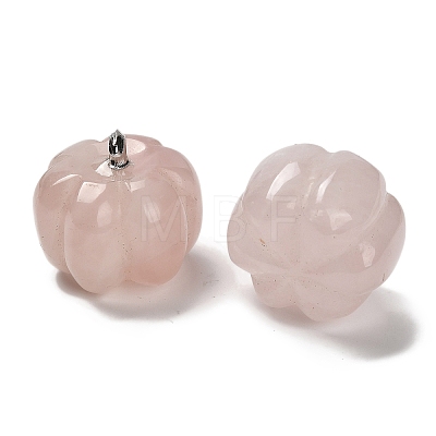 Natural Rose Quartz Bell Pepper Figurines G-Q190-02P-02-1