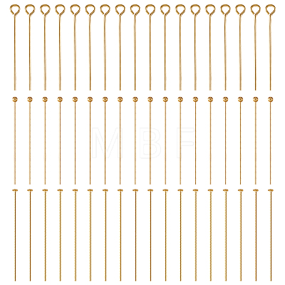 300Pcs 3 Styles Brass Pins Sets KK-TA0001-40-1