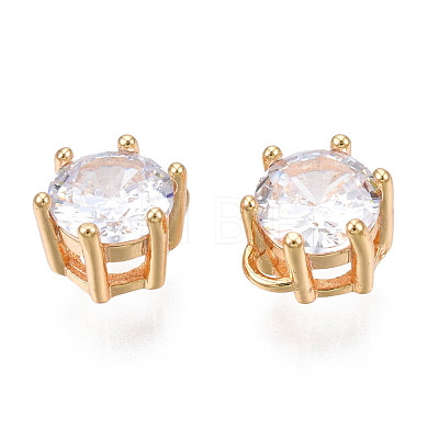 Brass Inlaid Cubic Zirconia Charms KK-N216-346A-1