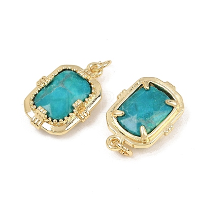 Dyed Natural Imperial Jasper Faceted Pendants GG-CBA4154-02G-02-1