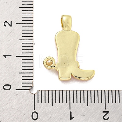 Brass with Cubic Zirconia with Enamel Pendant KK-Q814-22G-1
