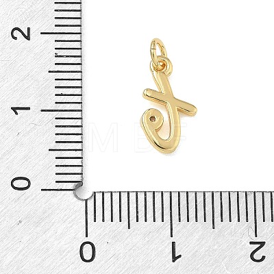 Brass Micro Pave Clear Cubic Zirconia Charms KK-D289-66G-T-1