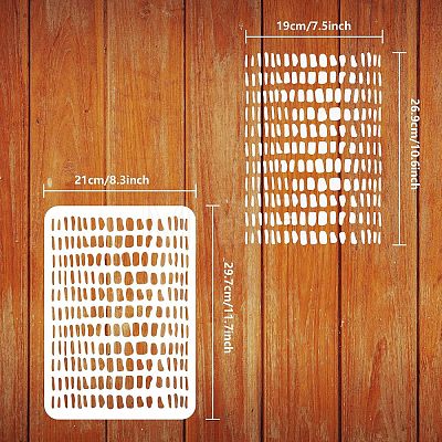 Large Plastic Reusable Drawing Painting Stencils Templates DIY-WH0202-509-1