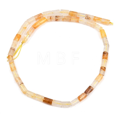 Natural Yellow Hematoid Quartz/Golden Healer Quartz Beads Strands G-F832-B02-01-1
