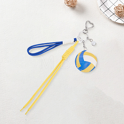 1Pc Sports ThemePU Leather Keychains KEYC-SP0001-67D-1