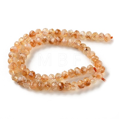 Heated Natural Citrine Beads Strands G-C259-A19-5x8mm-1
