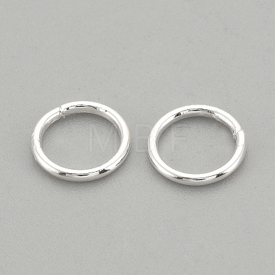 925 Sterling Silver Soldered Closed Jump Rings STER-S002-58-1