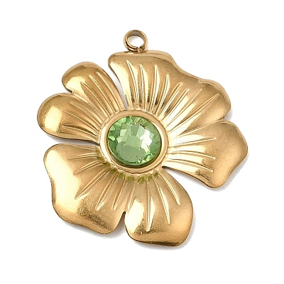 304 Stainless Steel Rhinestone Pendants SA-CBAFCBF-05G-1