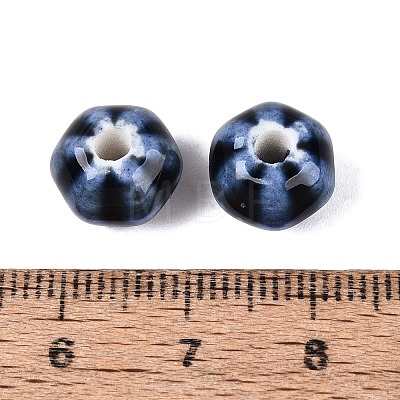 Vintage Handmade Porcelain Beads PORC-Q006-07T-1