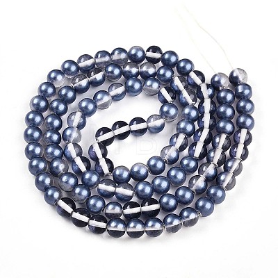 Baking Paint Transparent Glass Beads X1-DGLA-N011-8mm-08-1