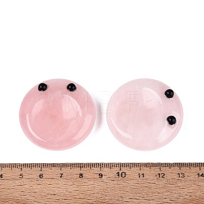 Natural Rose Quartz Thumb Worry Stone G-Q602-12E-1