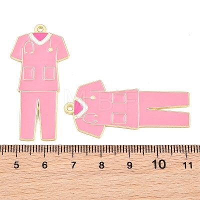 Medical Theme Alloy Enamel Pendants AL-CBA2919-03G-06B-1