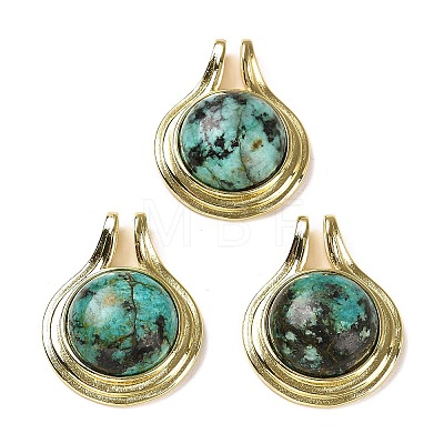 Natural African Turquoise(Jasper) Pendants G-M405-06G-02-1