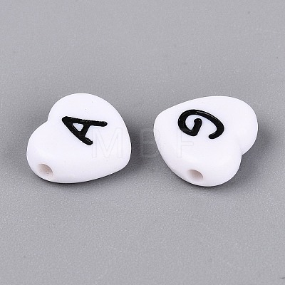 Opaque Acrylic Enamel Beads SACR-Q001-16A-C01-1