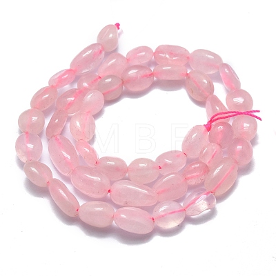 Natural Rose Quartz Beads Strands X-G-O186-B-09-1