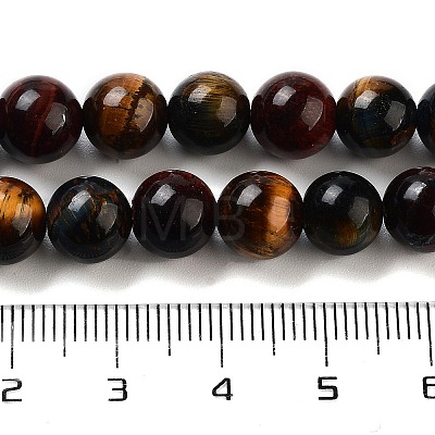 Natural Tiger Eye Beads Strands G-G448-8mm-21AB-1