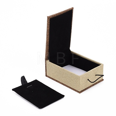 Rectangle Wooden Pendant Necklace Boxes  OBOX-N013-03-1