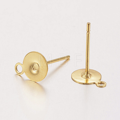 304 Stainless Steel Stud Earring Findings STAS-F162-44G-1