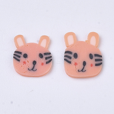 Handmade Polymer Clay Kitten Cabochons CLAY-R087-31-1