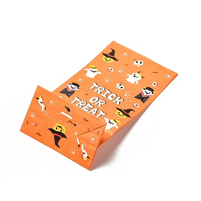 12Pcs 4 Styles Halloween Theme Paper Bag CARB-E006-01-1