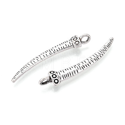 Tibetan Style Alloy Pendants TIBEP-T054-12AS-1