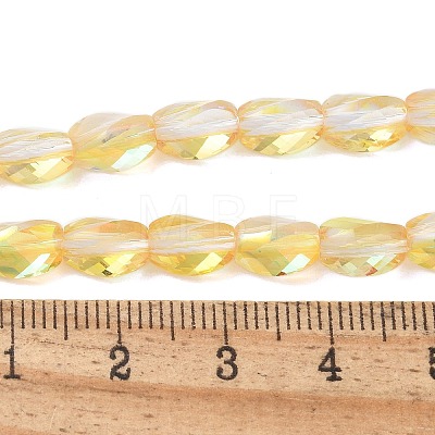 Electroplate Glass Beads Strands EGLA-L045-C-FR02-1