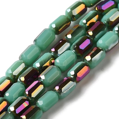 Electroplate Glass Beads Strands EGLA-D031-01-13-1