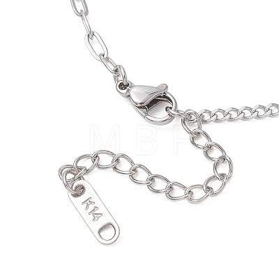 304 Stainless Steel Curb & Cable Chain Bracelets for Women BJEW-JB13116-1