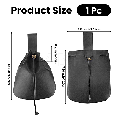 1Pc Imitation Leather Wishing Bottle Cover AJEW-CL0003-53A-1