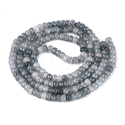 Ombre Effect Dyed Glass Beads Strands GLAA-Q106-05A-A17-1